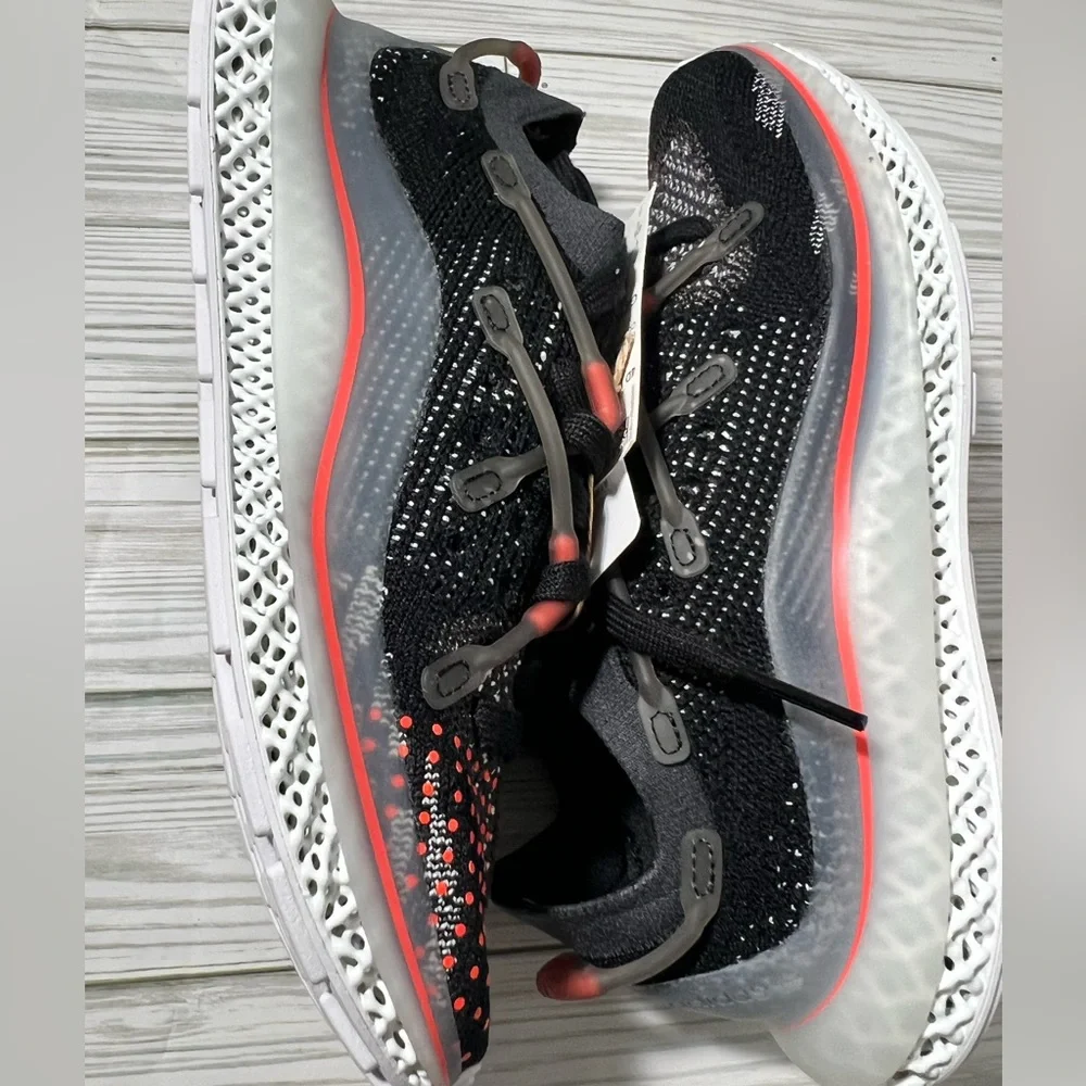 Adidas 4D Fusio men’s running shoe sneakers Black red size 5 GZ7884 athletic‎